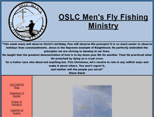 Tablet Screenshot of oslcflyfishing.org